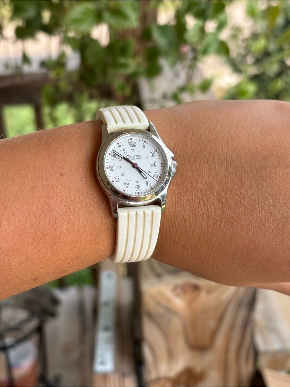 Caravelle by Bulova silver tone ladies watch